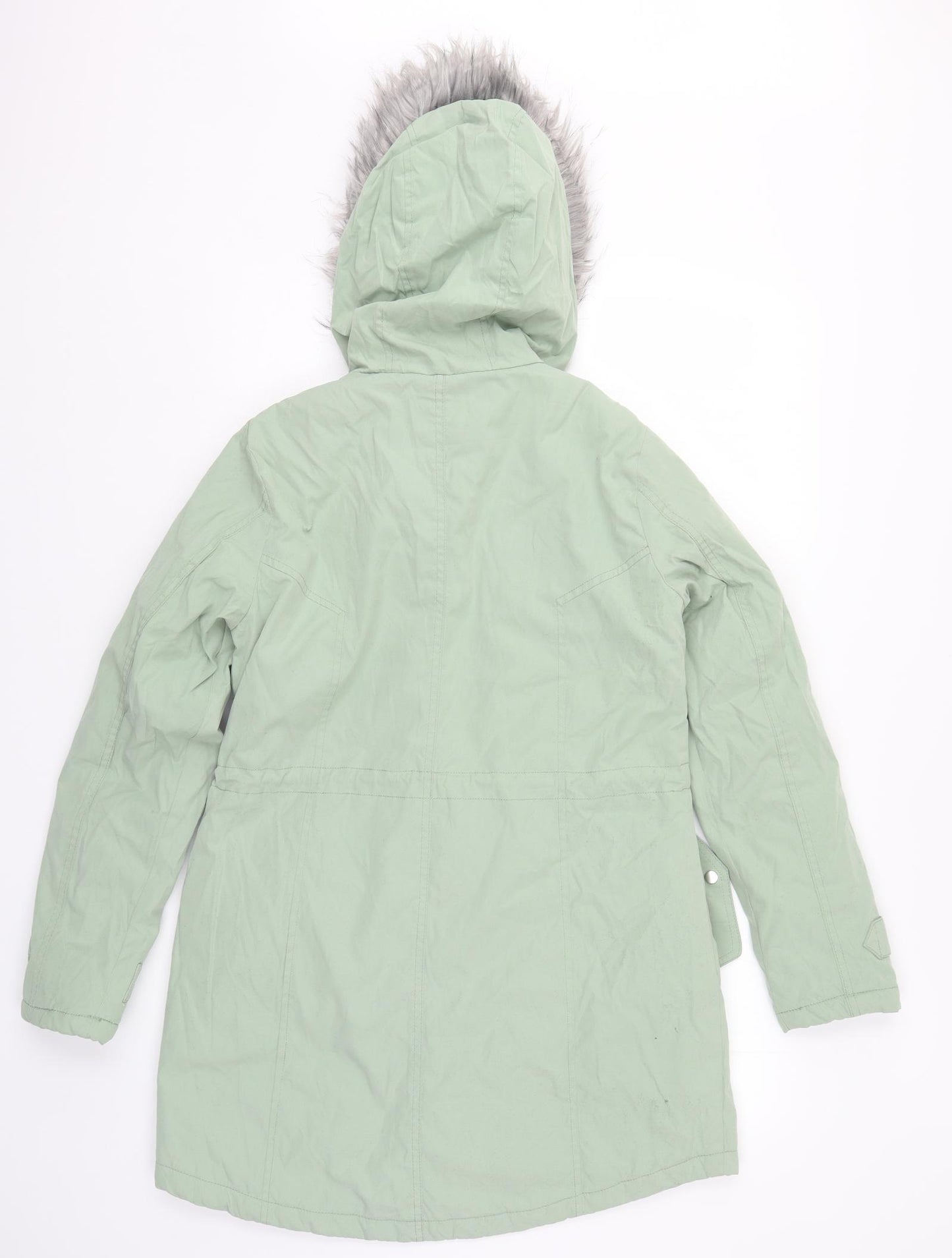 George Womens Green   Parka Coat Size S