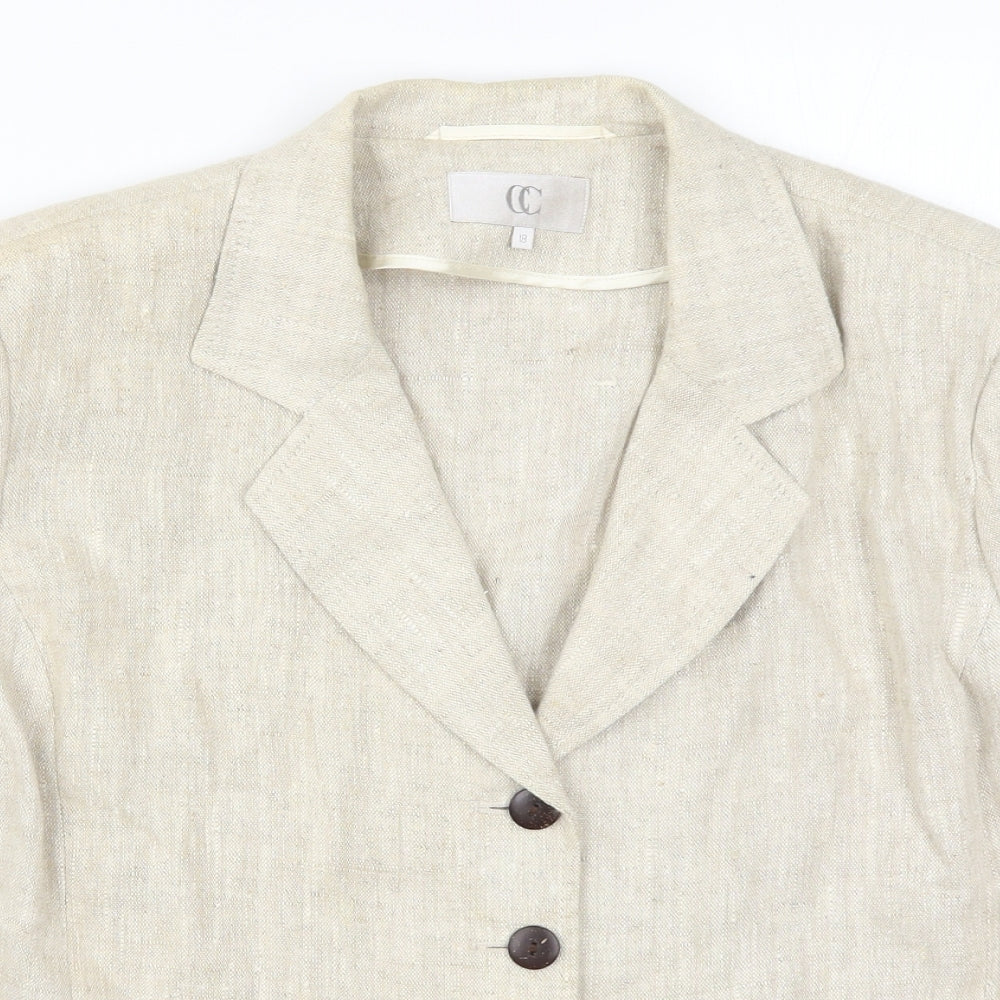 Country Casuals Womens Beige   Jacket Suit Jacket Size 18