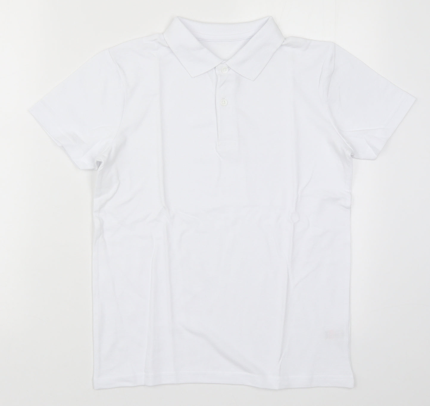 TU Boys White   Basic Polo Size 11 Years