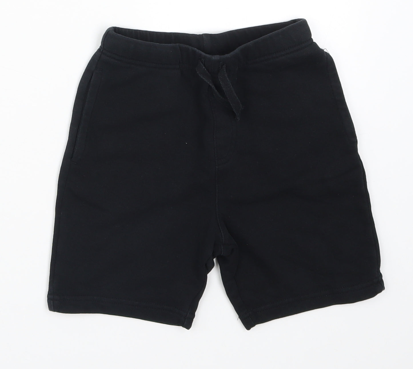 Preworn Boys Black   Sweat Shorts Size 4-5 Years
