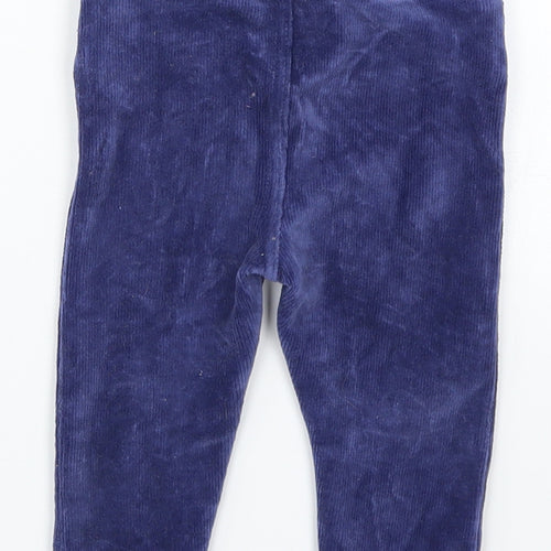 JoJo Maman Bébé Boys Blue  Corduroy Capri Trousers Size 6-9 Months