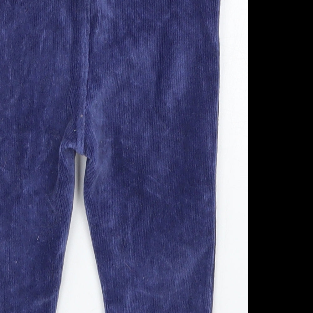JoJo Maman Bébé Boys Blue  Corduroy Capri Trousers Size 6-9 Months