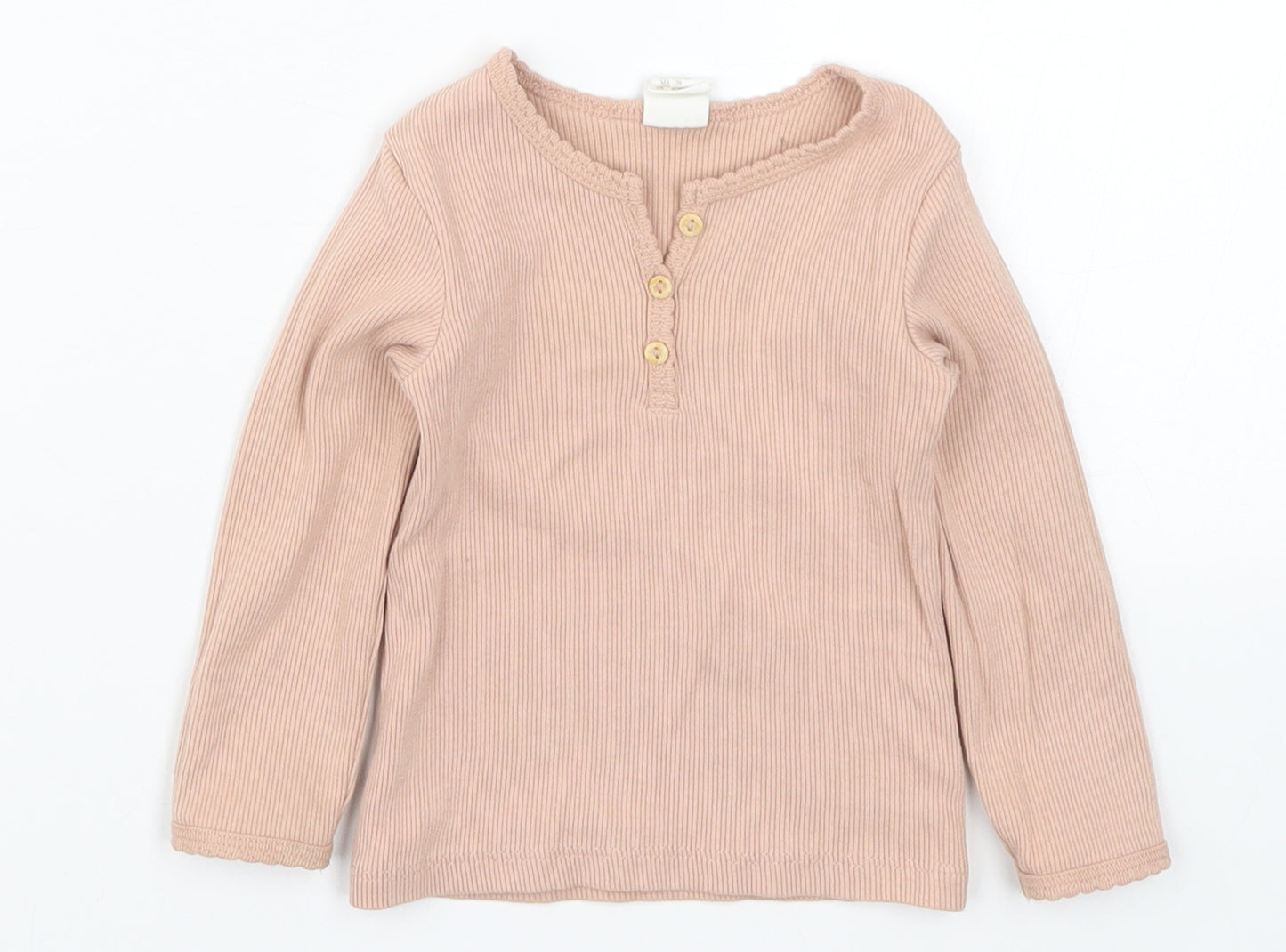 H&M Girls Pink   Basic T-Shirt Size 6-9 Months