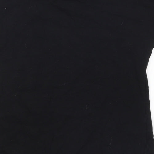 Pep&Co Girls Black   Basic T-Shirt Size 9-10 Years  - Empower Bring it On