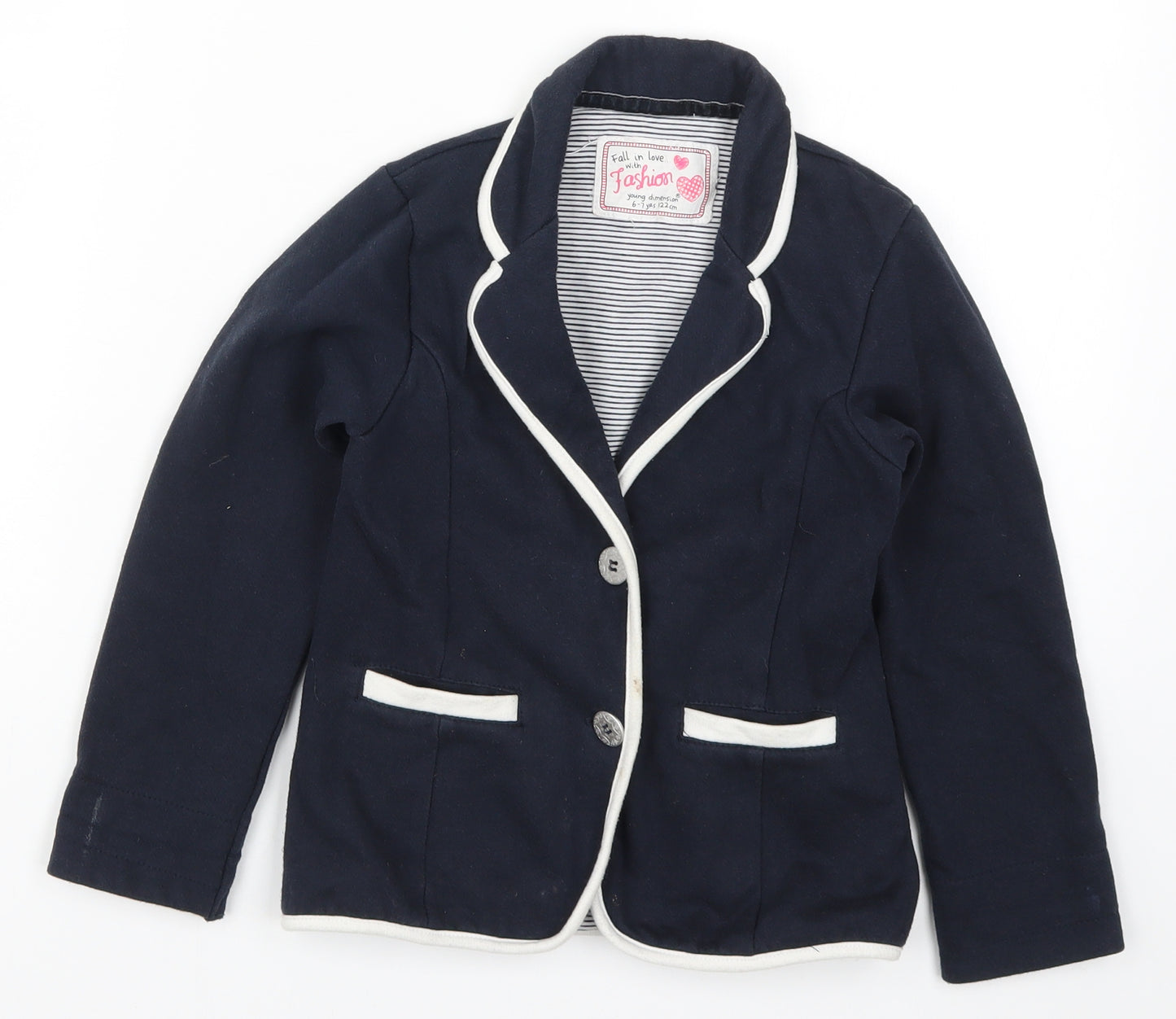 Young Dimension Girls Blue   Jacket Blazer Size 6-7 Years