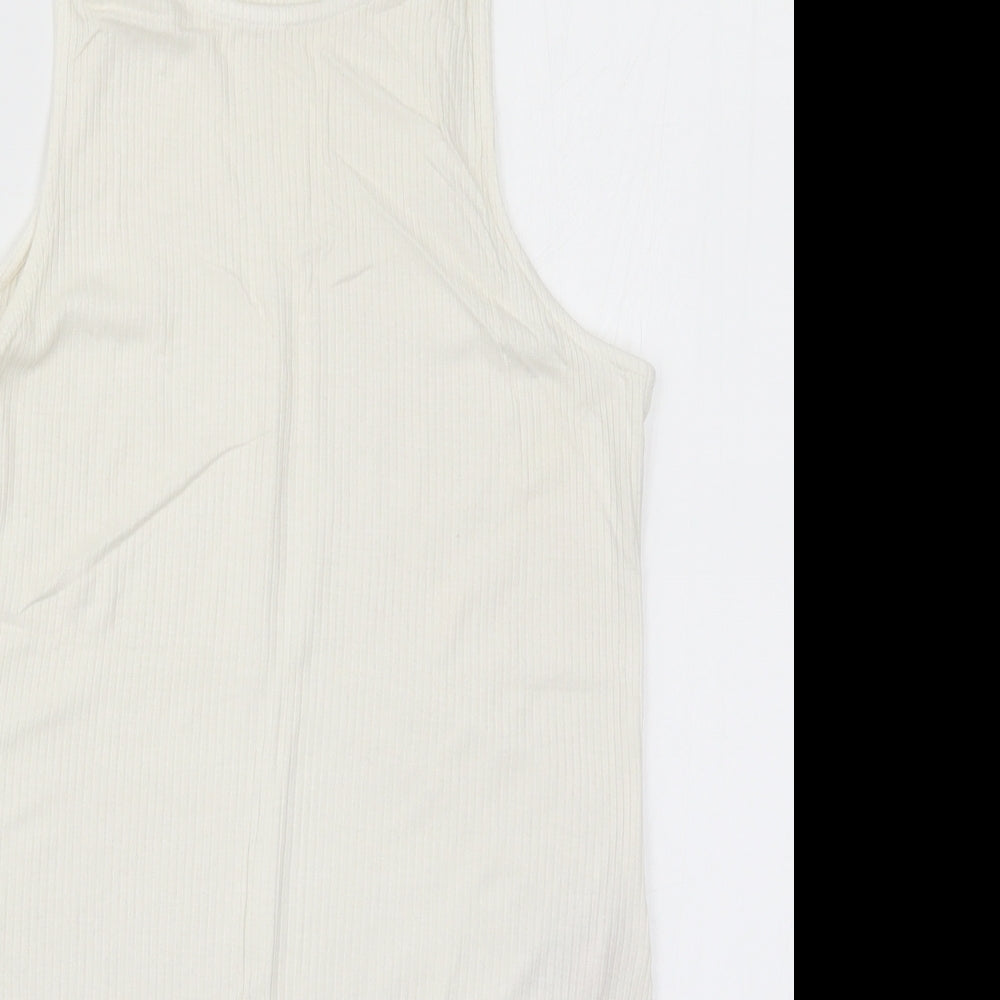 Primark Womens White   Bodysuit One-Piece Size 12