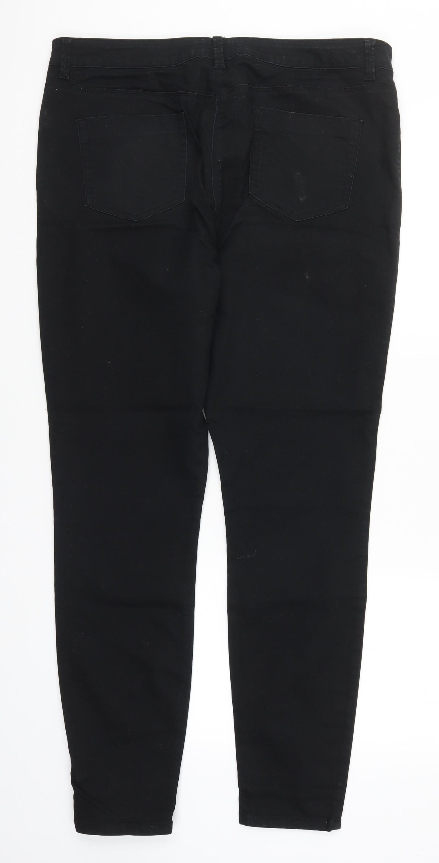 Matalan Womens Black  Denim Skinny Jeans Size 16 L30 in