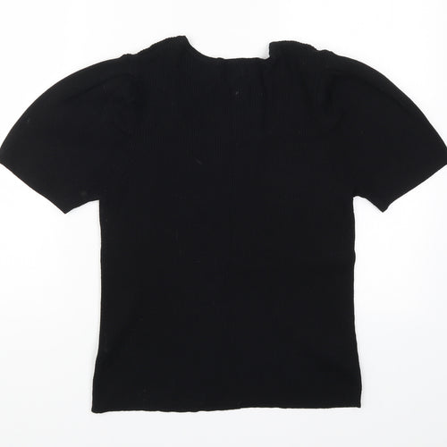 Primark Womens Black  Knit Pullover Jumper Size 18