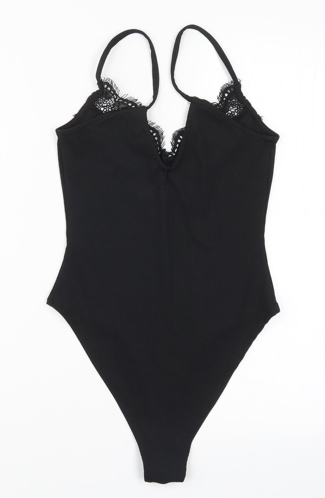 New Look Womens Black   Bodysuit One-Piece Size 10