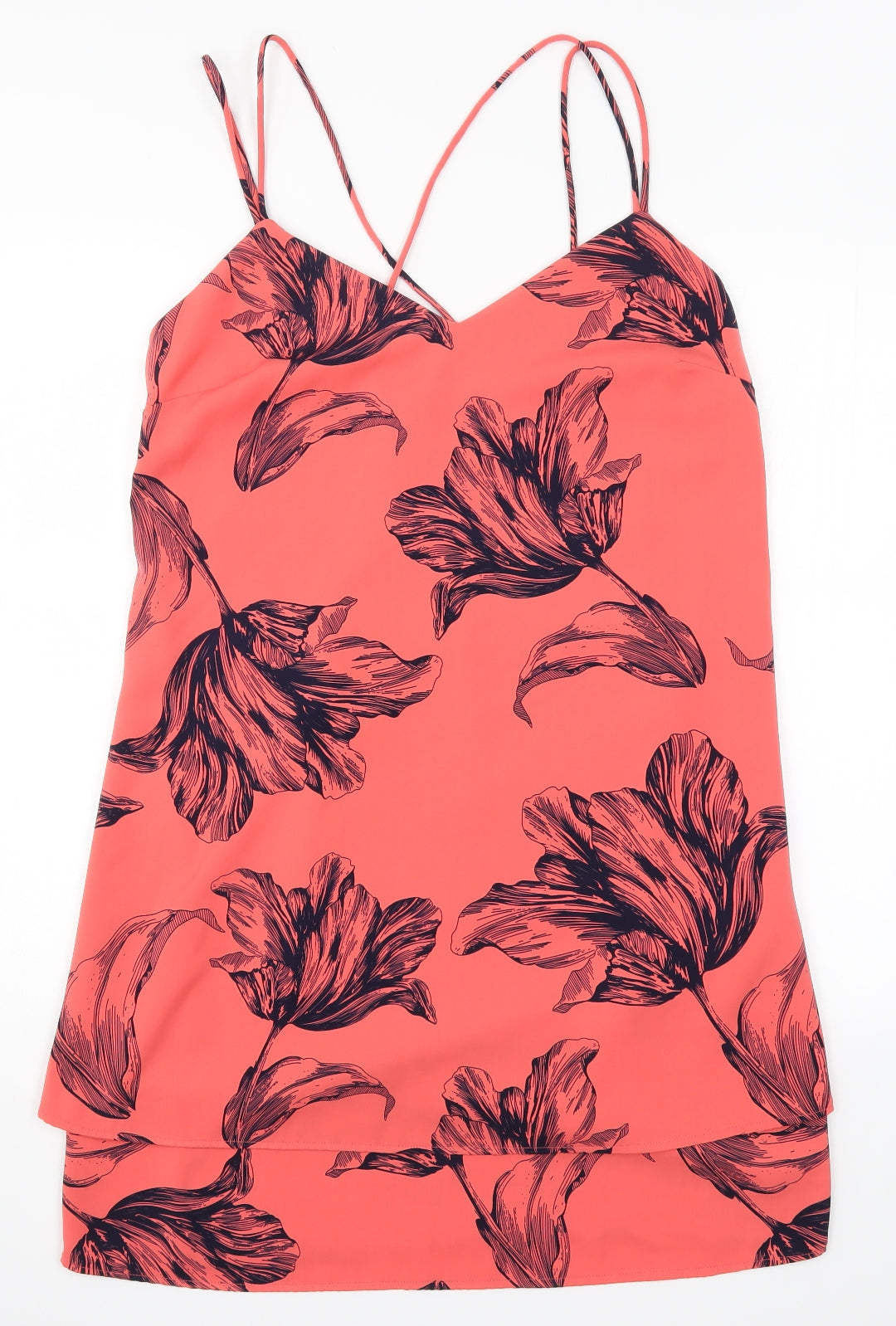 NEXT Womens Pink Floral  Tank Dress  Size 12