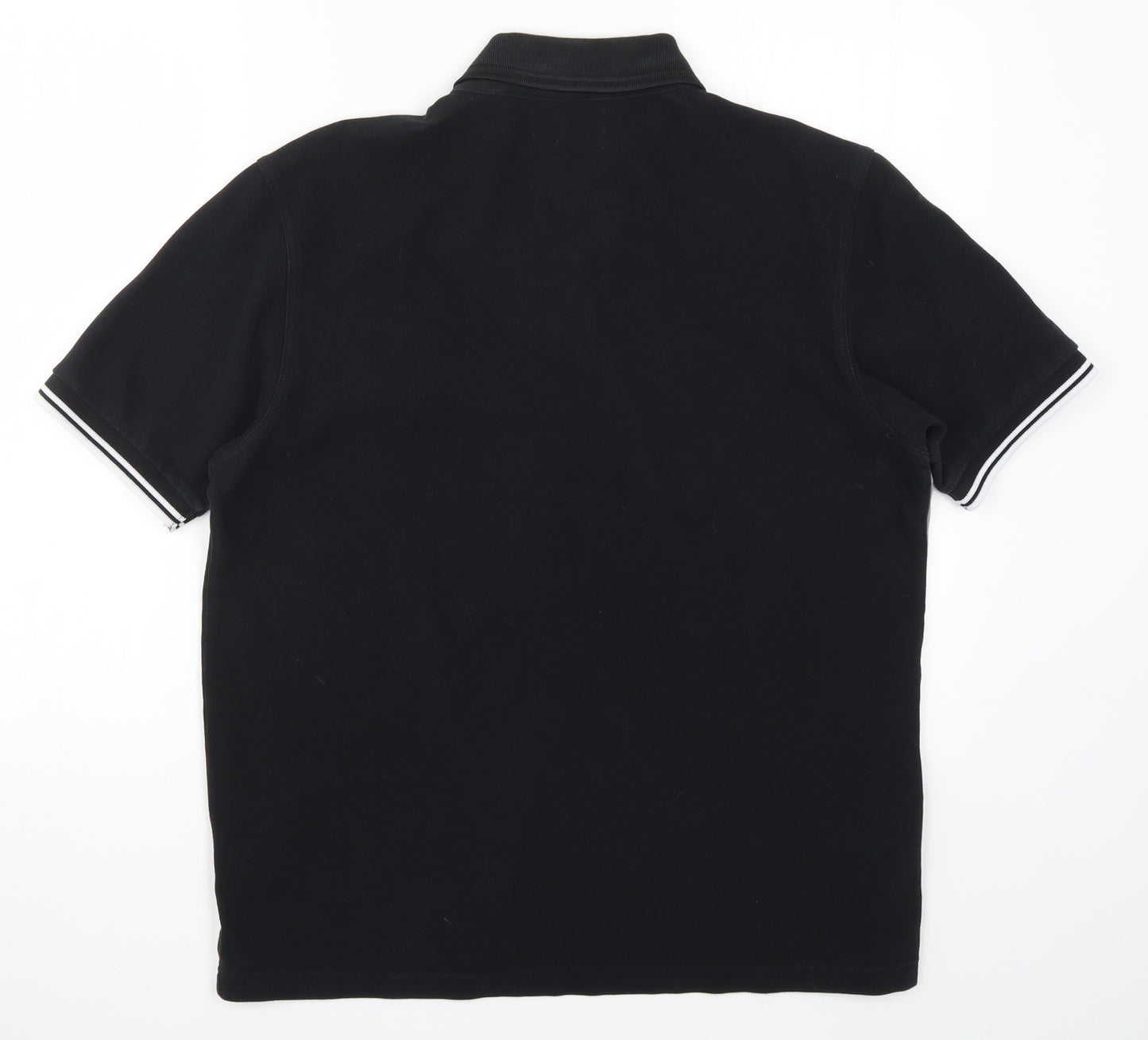 Fred Perry Mens Black Colourblock   Polo Size XL