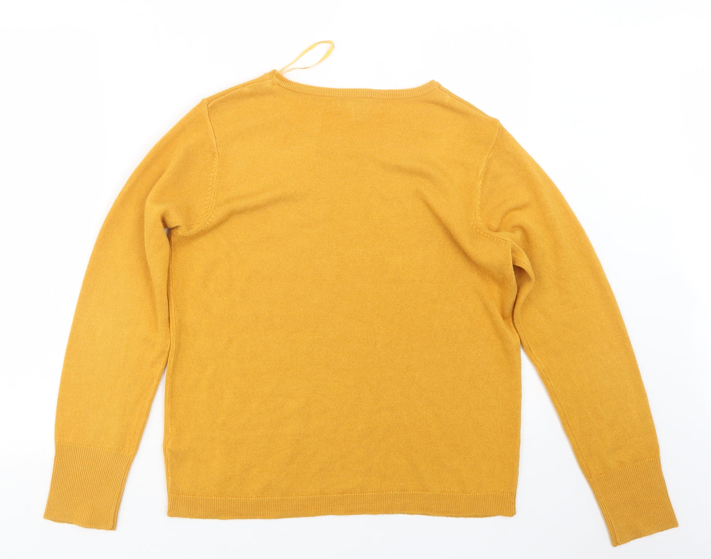 Primark Womens Yellow  Knit Pullover Jumper Size 12