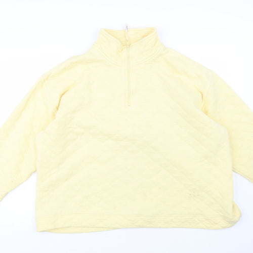 Country Rose Womens Yellow   Pullover Sweatshirt Size 22