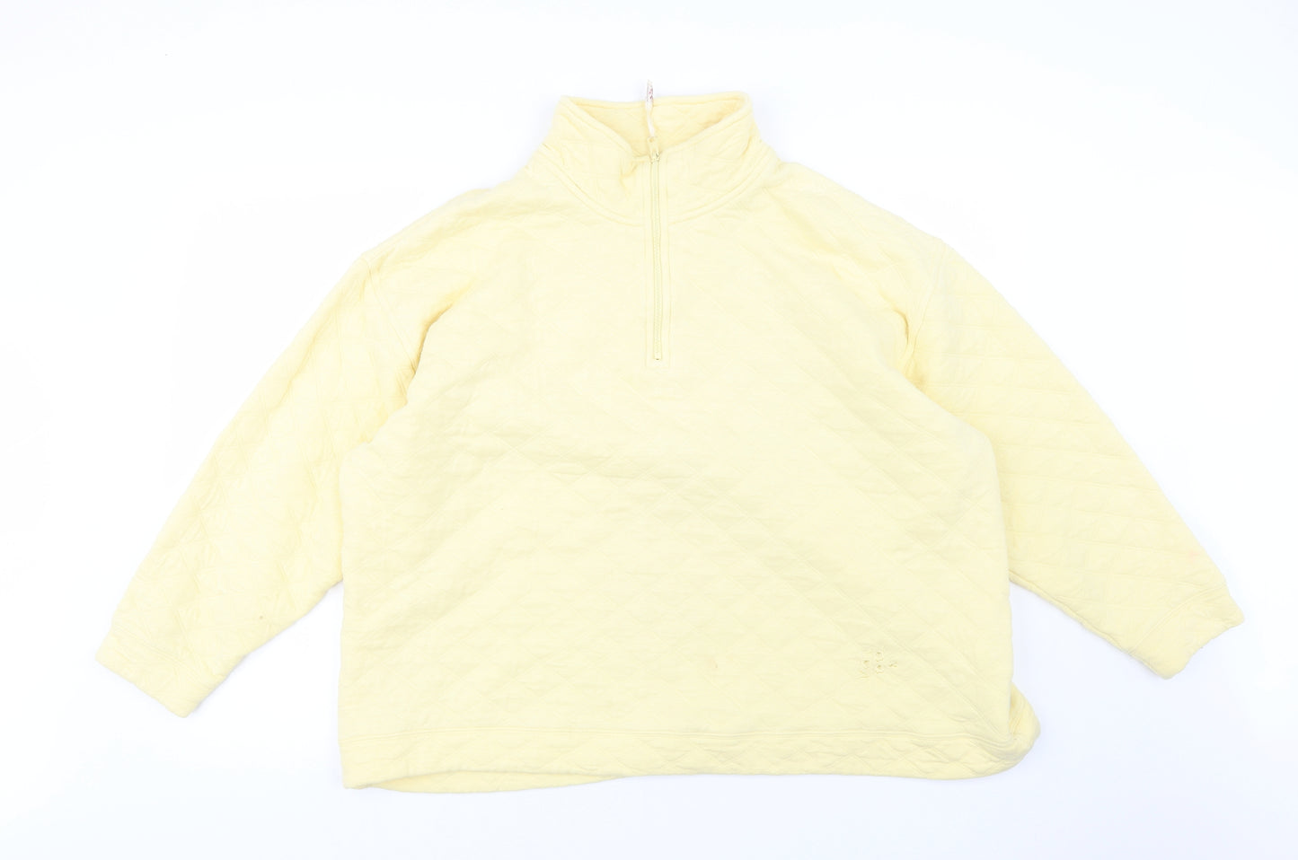Country Rose Womens Yellow   Pullover Sweatshirt Size 22