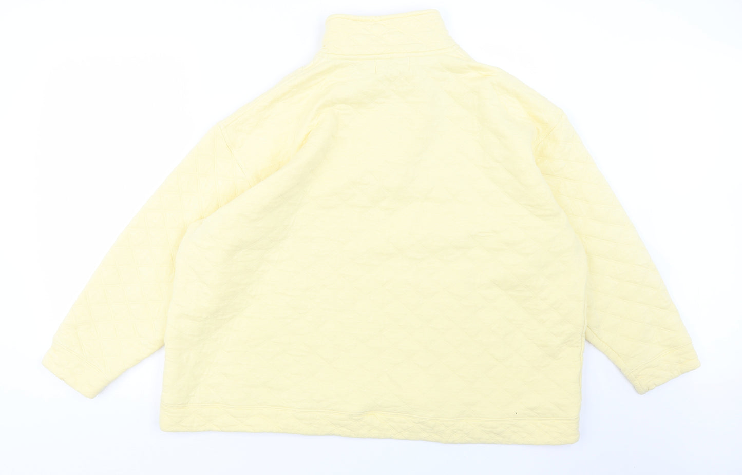 Country Rose Womens Yellow   Pullover Sweatshirt Size 22