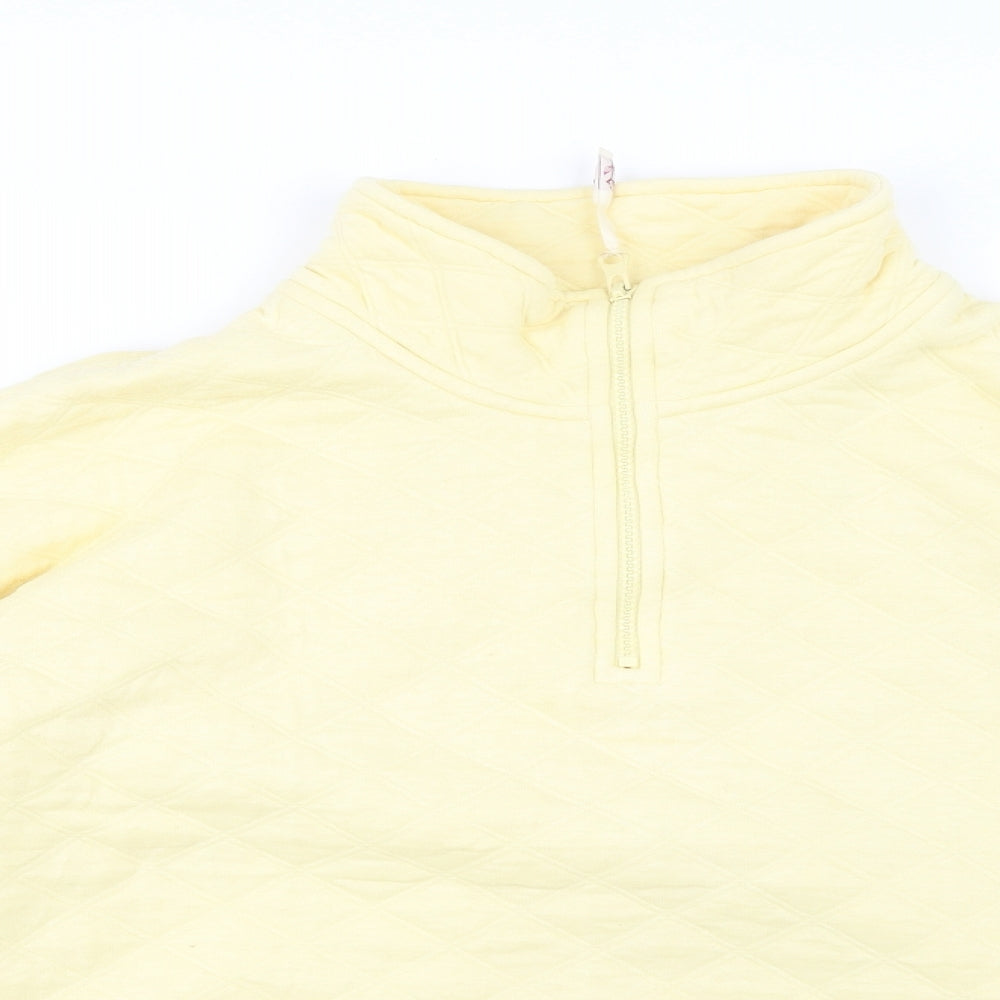 Country Rose Womens Yellow   Pullover Sweatshirt Size 22