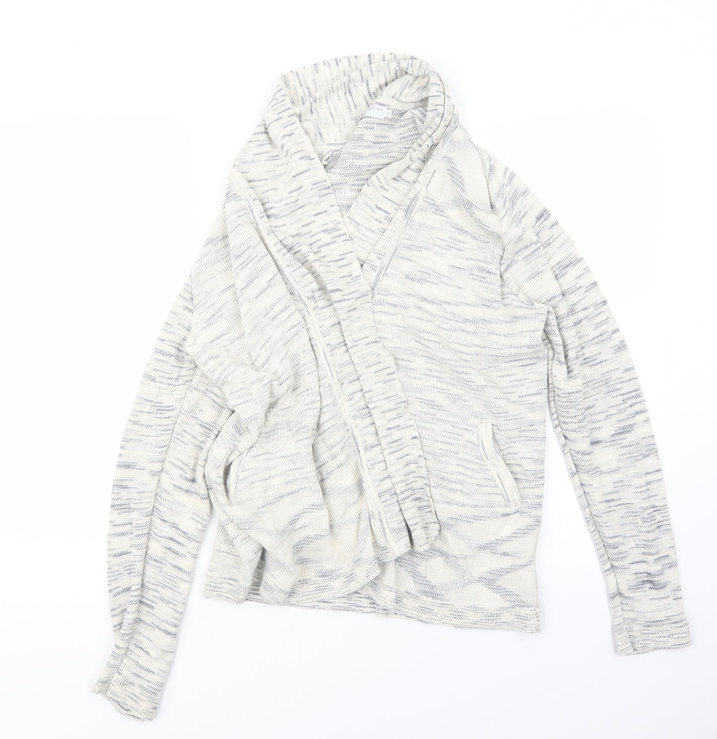 John Lewis Womens White  Knit Cardigan Jumper Size 18