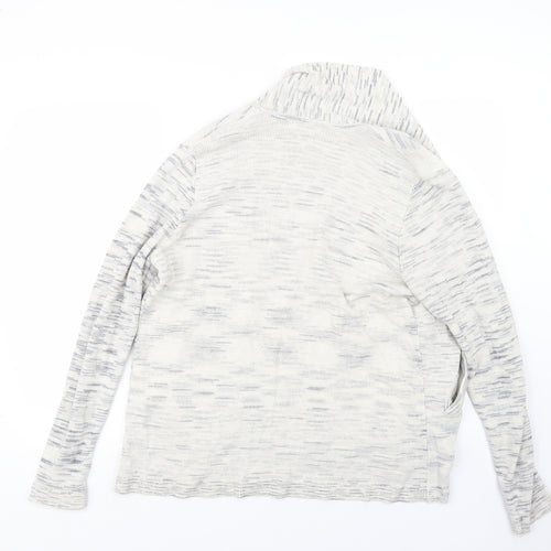 John Lewis Womens White  Knit Cardigan Jumper Size 18