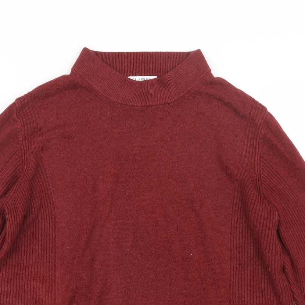 Marks and Spencer Womens Red  Knit Pullover Jumper Size 16