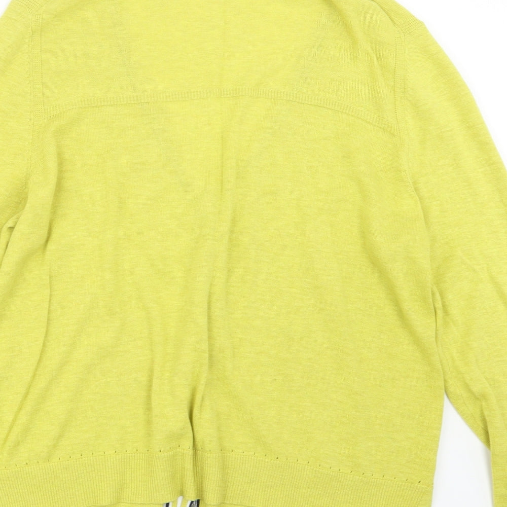 White Stuff Womens Green  Knit Cardigan Jumper Size 18