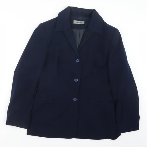 AMARANTO Womens Blue   Jacket  Size 14