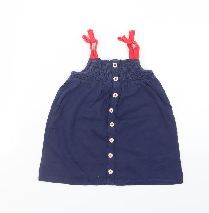 Marks and Spencer Girls Blue T-Shirt Dress Size 9-12 Months