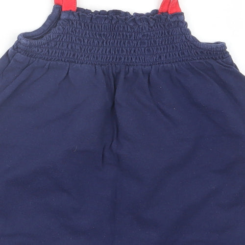 Marks and Spencer Girls Blue   T-Shirt Dress  Size 9-12 Months