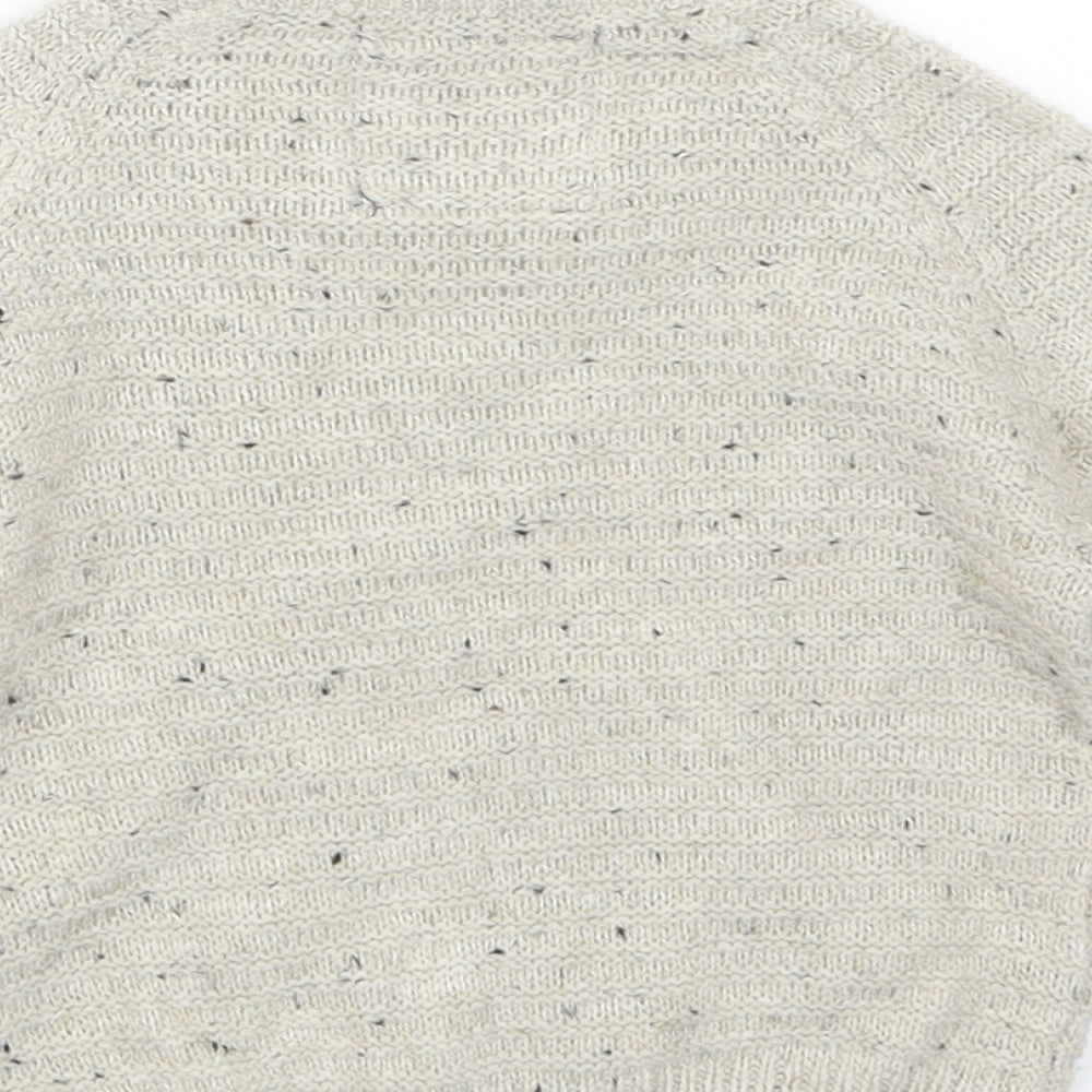 Rebel Boys Beige  Knit Pullover Jumper Size 18-24 Months