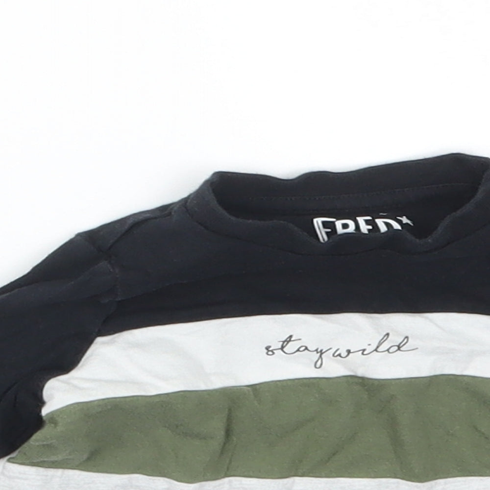 F&F Boys Black   Basic T-Shirt Size 0-3 Months