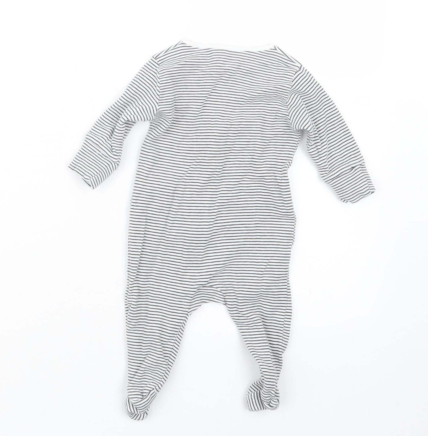 NEXT Boys Black Striped  Babydoll One Piece Size 0-3 Months