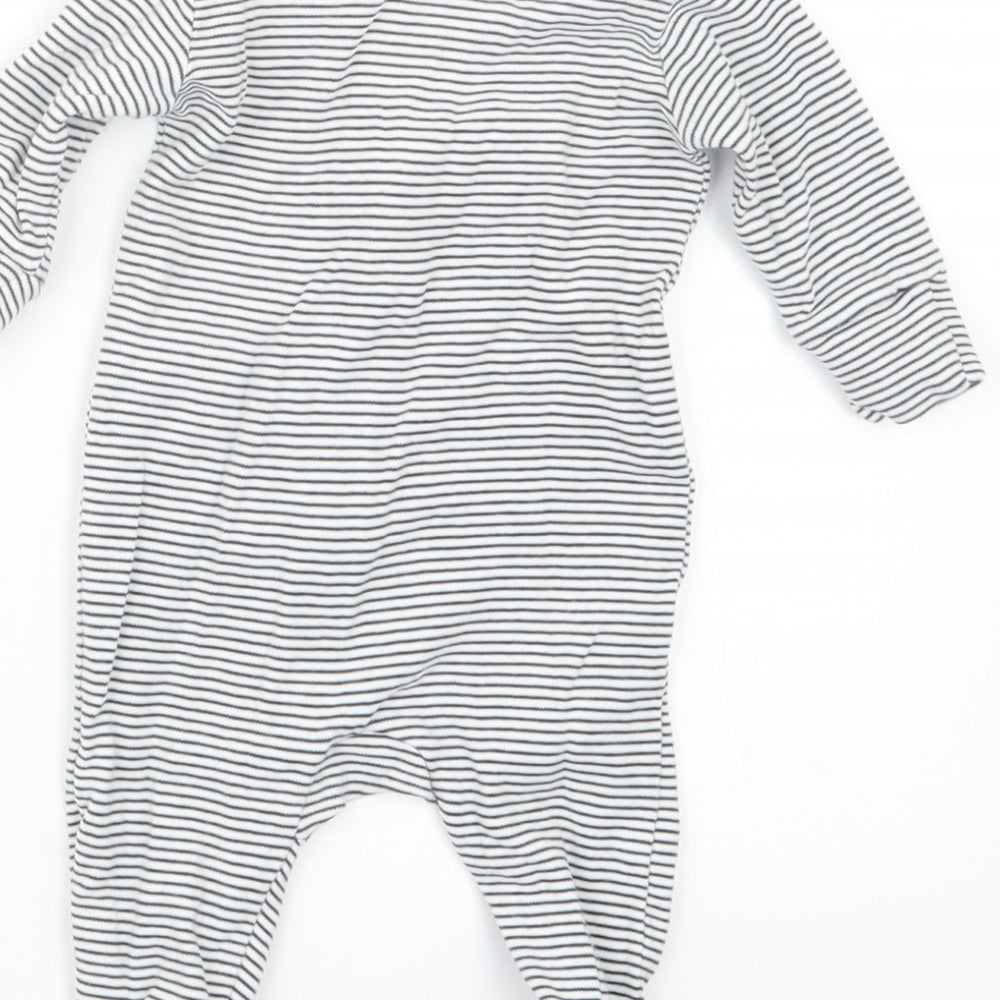 NEXT Boys Black Striped  Babydoll One Piece Size 0-3 Months