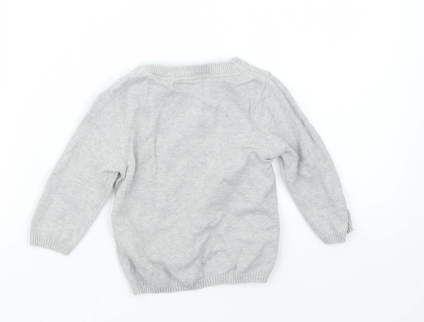 NEXT Boys Grey  Knit Pullover Jumper Size 9-12 Months