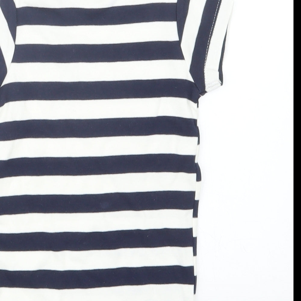 NEXT Boys Blue Striped  Babygrow One-Piece Size 3-6 Months