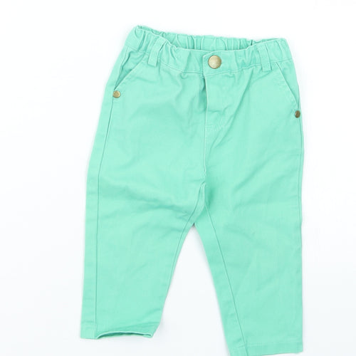 Pep&Co Girls Green   Cargo Jeans Size 9-12 Months