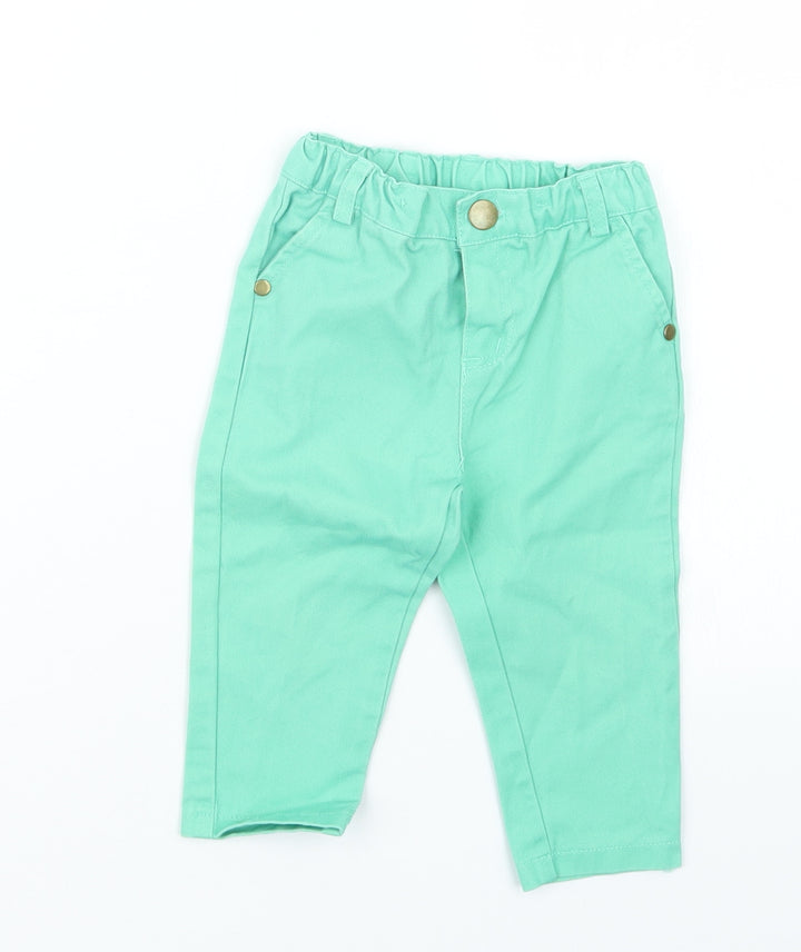 Pep&Co Girls Green Cargo Jeans Size 9-12 Months
