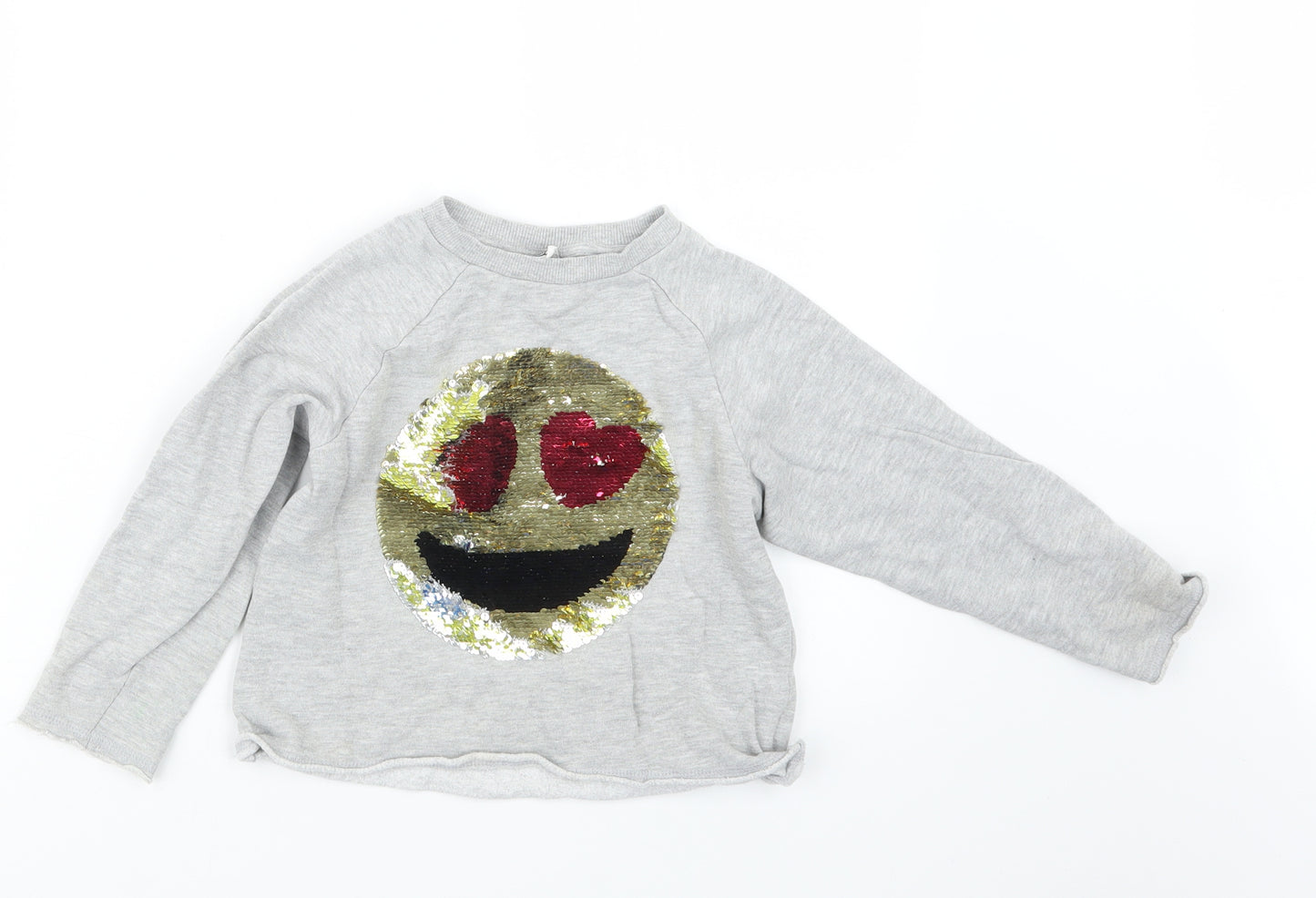 Matalan Girls Grey   Pullover Jumper Size 6 Years