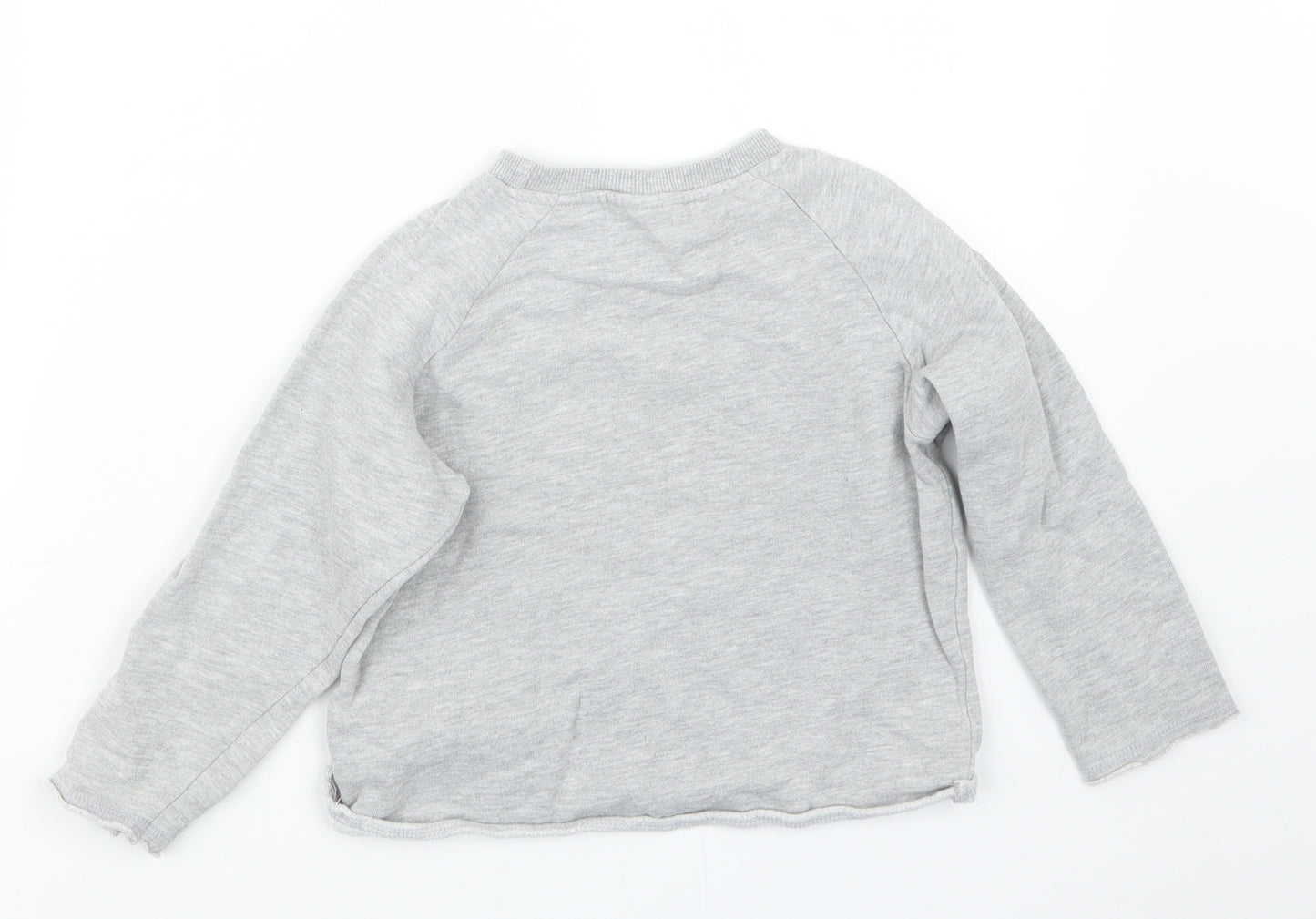 Matalan Girls Grey   Pullover Jumper Size 6 Years