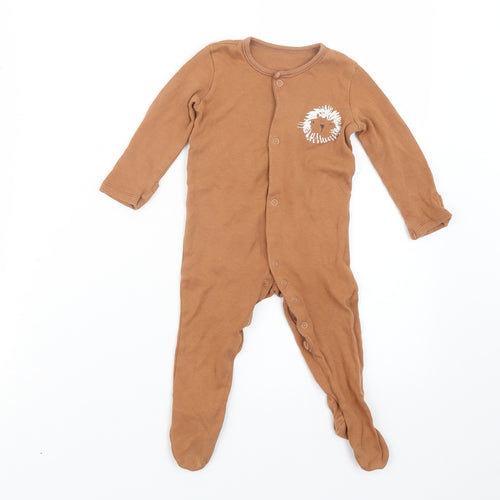 George Boys Brown Geometric  Babydoll One Piece Size 6-9 Months