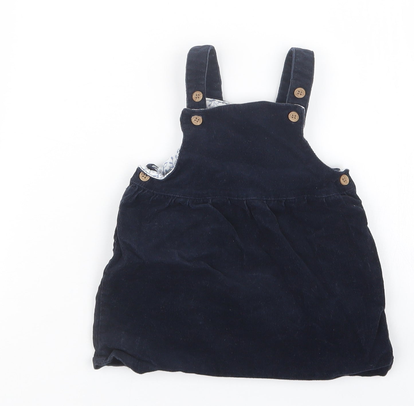 TU Girls Blue   Pinafore/Dungaree Dress  Size 6-9 Months