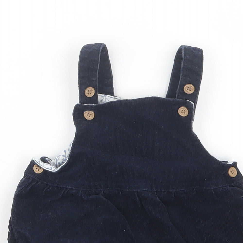 TU Girls Blue   Pinafore/Dungaree Dress  Size 6-9 Months