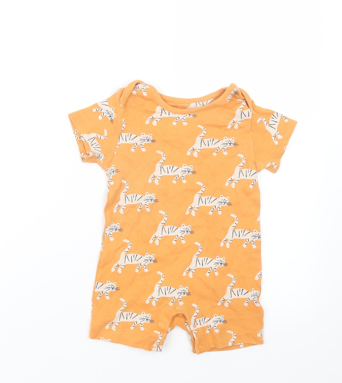 Marks and Spencer Boys Orange Geometric  Coverall Outfit/Set Size 12-18 Months