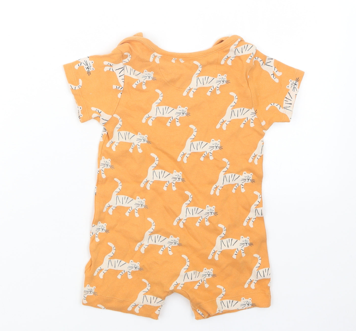 Marks and Spencer Boys Orange Geometric  Coverall Outfit/Set Size 12-18 Months