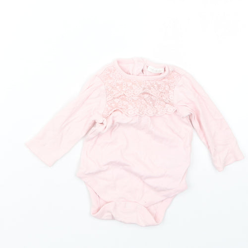 NEXT Girls Pink   Babygrow One-Piece Size 3-6 Months