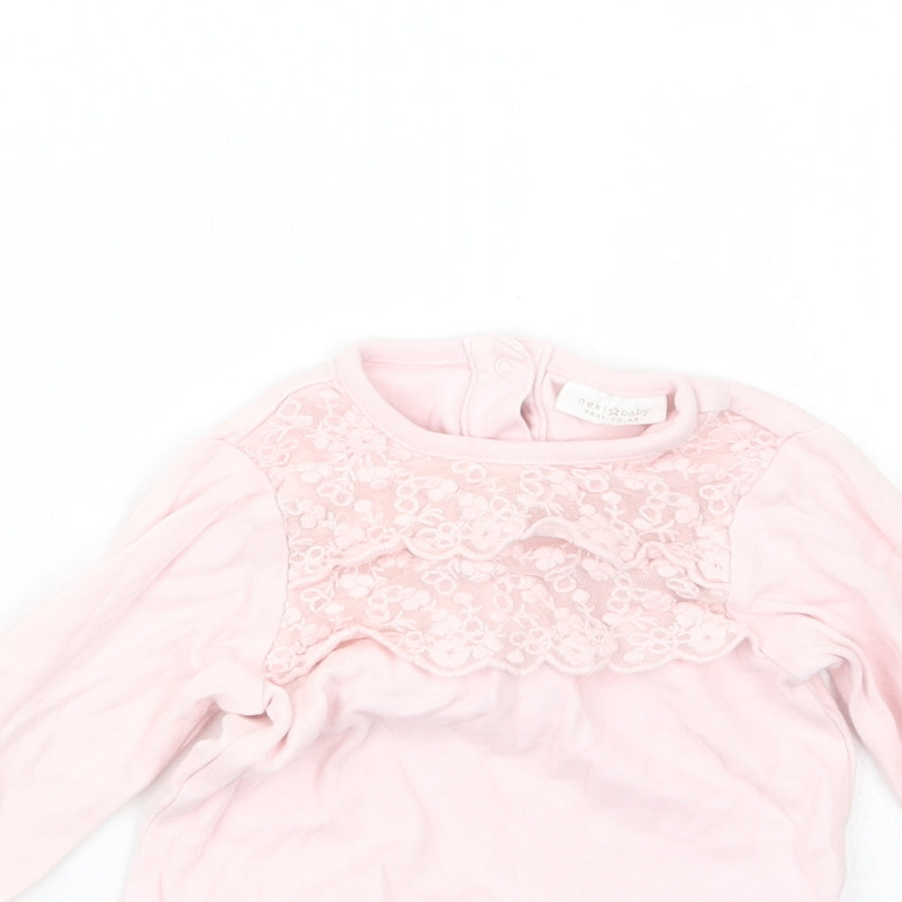 NEXT Girls Pink   Babygrow One-Piece Size 3-6 Months