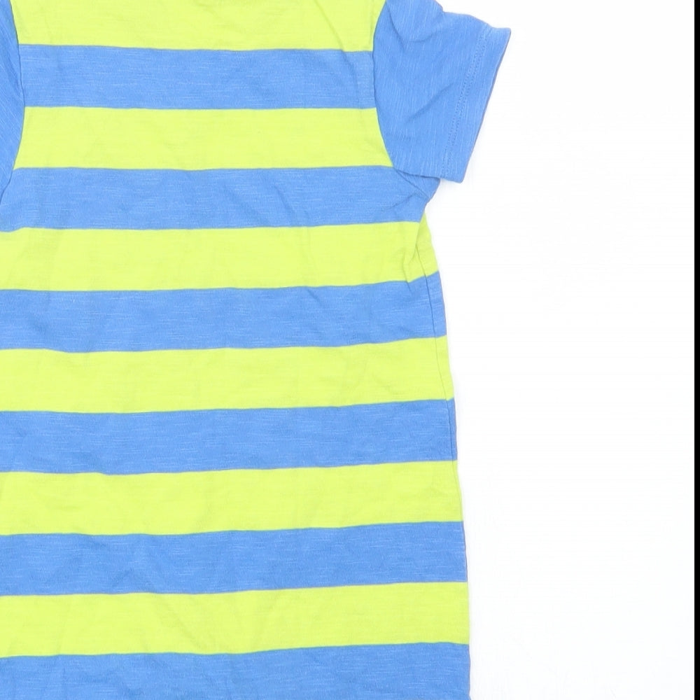 Mothercare Boys Blue Striped  Coverall Outfit/Set Size 9-12 Months