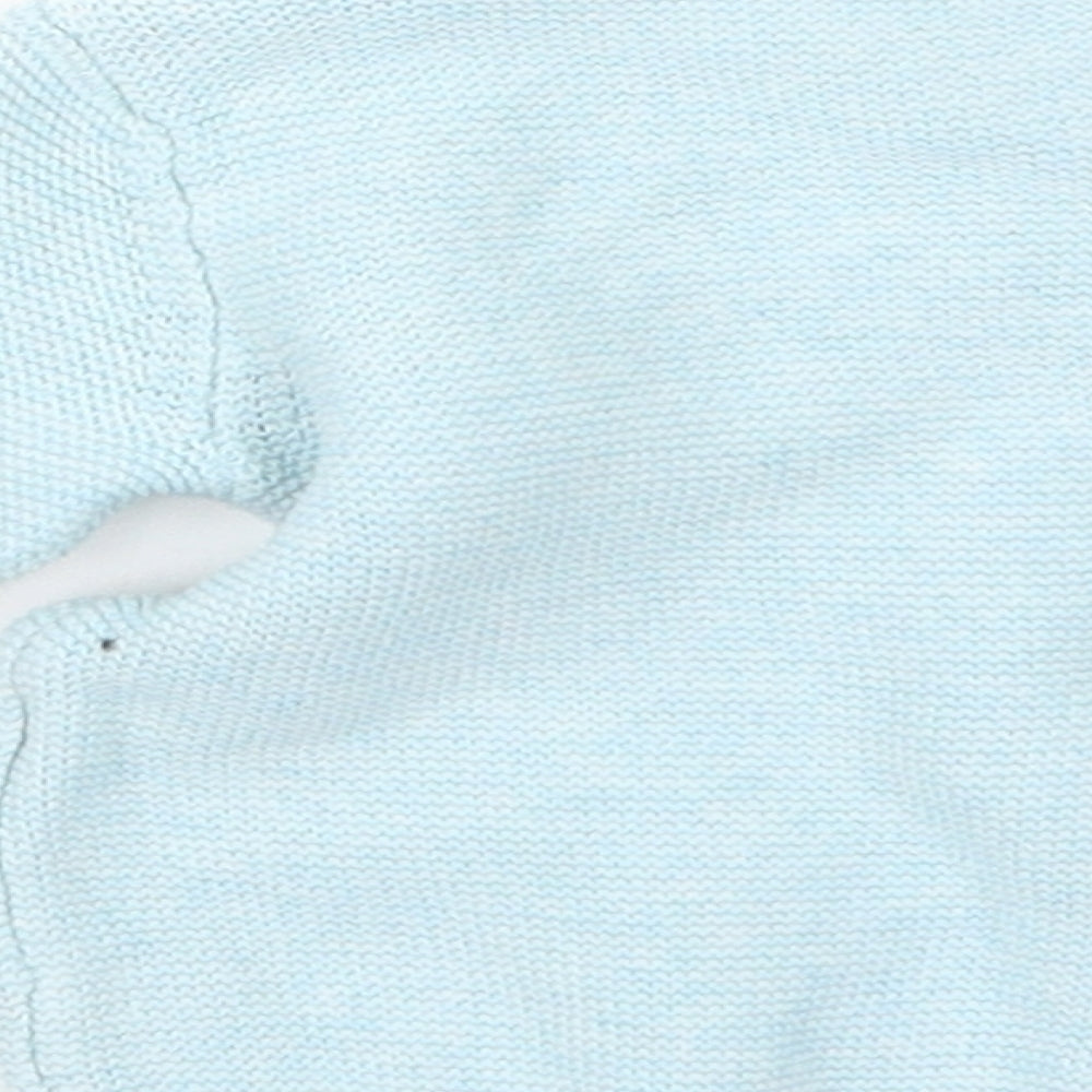Marks and Spencer Boys Blue  Knit Pullover Jumper Size 0-3 Months