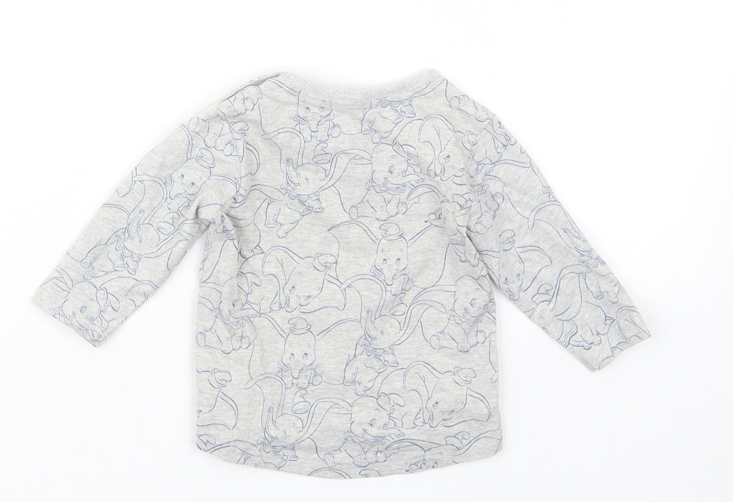 George Baby Grey Geometric  Basic T-Shirt Size 0-3 Months  - Dumbo