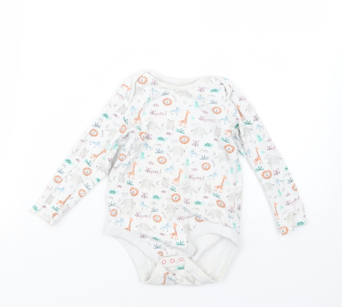 F&F Boys White Geometric  Basic T-Shirt Size 2-3 Years  - Babygrow