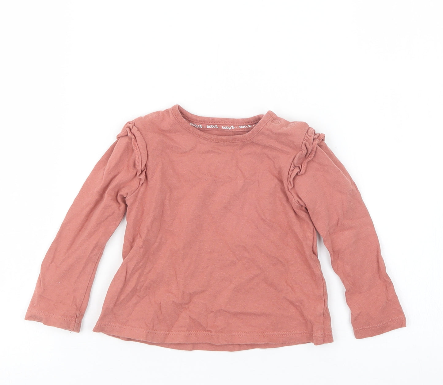 TU Girls Beige   Basic T-Shirt Size 6-9 Months