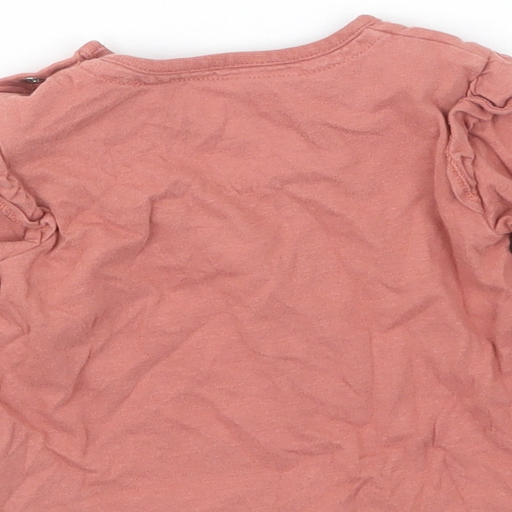 TU Girls Beige   Basic T-Shirt Size 6-9 Months